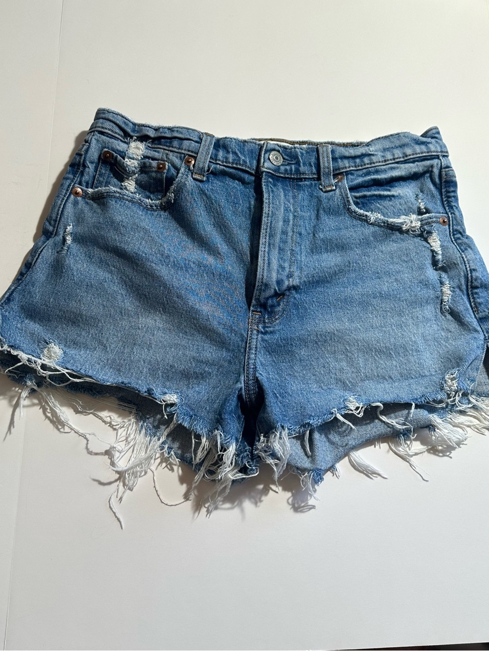Abercrombie & Fitch Jean Shorts The Mom Short High Rise Size 6
